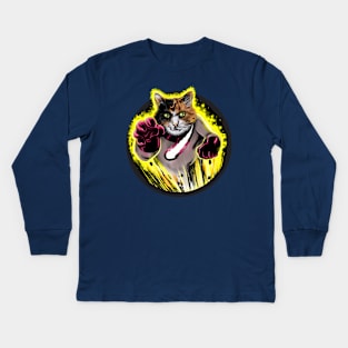 Calicomet Cat! Kids Long Sleeve T-Shirt